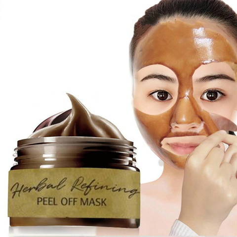 Remove Blackhead mascarilla de limpieza mascarilla Peel-off mascarilla Herbal refinación Facial belleza rasgado poros retráctiles cuidado de la piel 120ml/80ml ► Foto 1/6