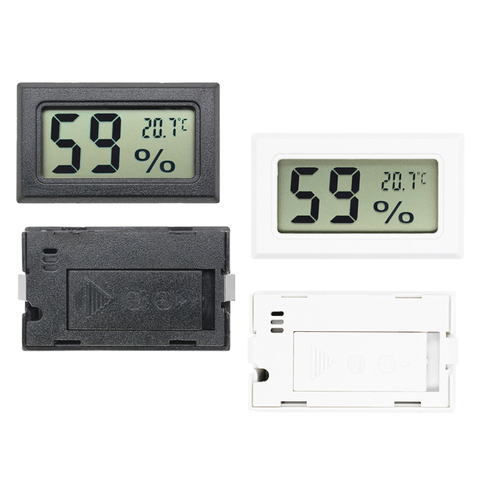 Termómetro Digital Mini LCD para interior, higrómetro, Sensor de temperatura práctico, medidor de humedad, instrumentos para acuario doméstico ► Foto 1/6