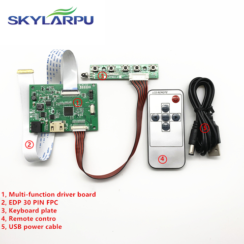 Skylarpu-placa controladora LCD de 30 Pines, 1HDMI, EDP, funciona para resolución de pantalla, 1920x1200, 1920x1080, 1600x900, 1366x768, 1280x800 ► Foto 1/5