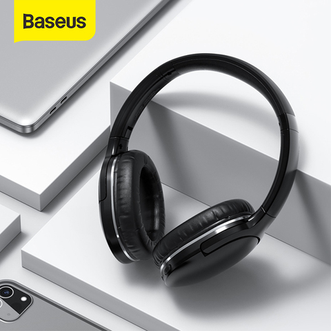 Baseus-Auriculares auriculares inalámbricos con Bluetooth D02 Pro, plegables, deportivos, con Cable de Audio, para iPhone y tablet ► Foto 1/6