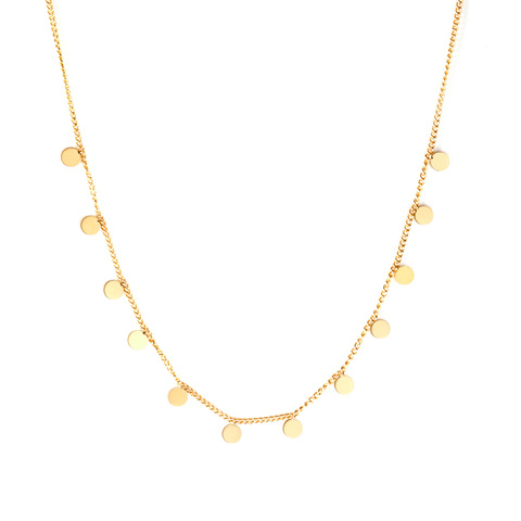 LUXUKISSKIDS-collar con colgante de acero inoxidable para mujer, joyería para mujer, cadenas, collares, accesorios para fiesta, 2022 ► Foto 1/6