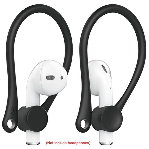 Ganchos protectores de silicona blanda para auriculares, antipérdida gancho de oreja, ganchos de ajuste seguro para AirPods de Apple, 1 par ► Foto 1/6