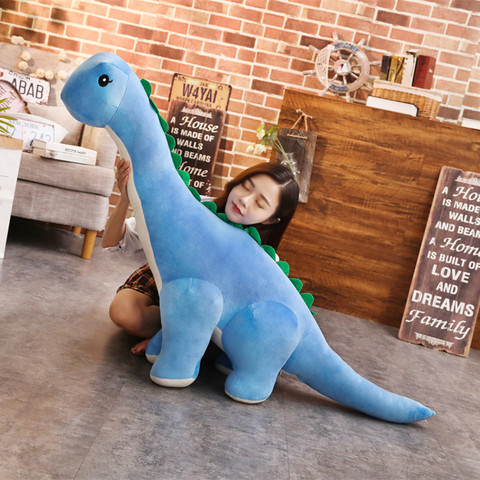 Peluche de dinosaurio gigante colorido de 50-100cm para niños, muñecos de Tanystropheus, regalos de cumpleaños y Navidad ► Foto 1/6