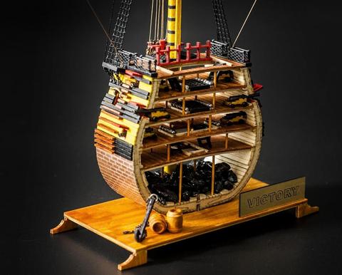 Escala 1/200 HMS Kit de modelo de barco de la victoria + kits de accesorios de actualización de latón ► Foto 1/6