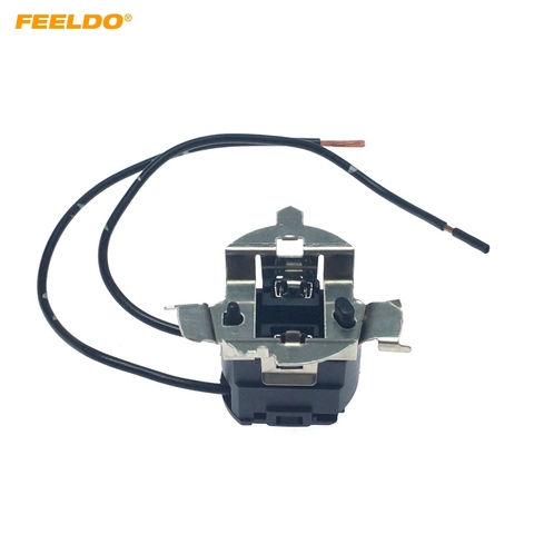 FEELDO-Base de portalámparas para coche, adaptador de cable de enchufe para Volkswagen Sigtar H7, Conector de lámpara halógena, arnés de cableado # CA6406, 1 unidad ► Foto 1/6