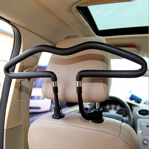 Soporte suave para ropa de coche perchas para reposacabezas de asiento trasero, perchas para ropa y abrigo, chaquetas, soporte para trajes, suministros para coche ► Foto 1/6