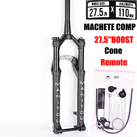 Manitou MACHETE COMP Bike Fork 27,5 29er BOOST 15X110MM Mountain horquilla para bicicleta MTB Suspensión de aceite y Gas horquilla de bloqueo remoto cono ► Foto 1/6