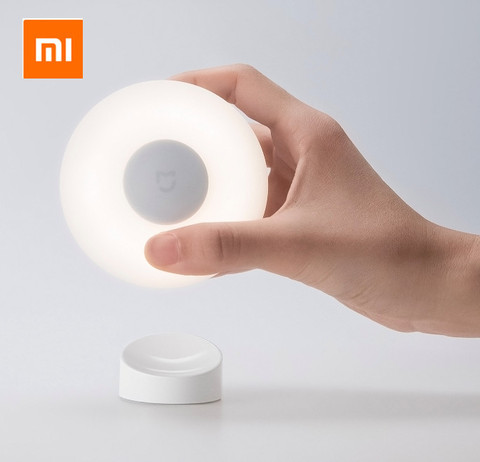 Xiaomi Mijia-Luz Led nocturna de inducción, 2 lámparas, brillo ajustable, infrarrojo, sensor inteligente de cuerpo humano con base magnética ► Foto 1/6