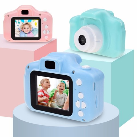 Mini cámara de dibujos animados para niños, juguetes educativos para niños, 2 pulgadas, pantalla HD, cámara Digital, grabadora de vídeo, juguetes para niños y niñas ► Foto 1/6