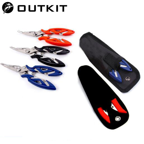 OUTKIT-Tijeras de pesca de acero inoxidable, 1 Uds., Cortador de línea, señuelo, cebo, gancho, aparejos, Kits de herramientas, accesorios ► Foto 1/6