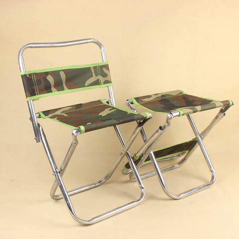 Camuflaje silla plegable portátil ligero al aire libre pesca Banco accesorios de Camping ► Foto 1/5
