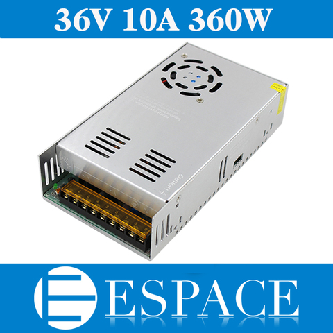 Mejor calidad 36 V 10a 360 W Fuentes de alimentación conmutada controlador para CCTV Cámara LED tira AC 100-240 V entrada A DC 36 V envío libre ► Foto 1/5