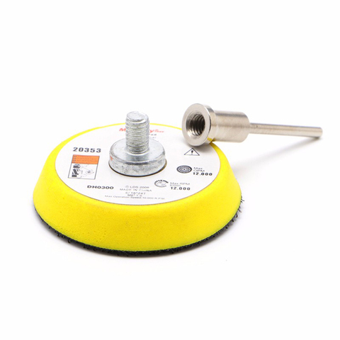 Disco para lijadora de disco de 50mm, placa de respaldo, vástago de 3mm, apto para Dremel, amoladora eléctrica de 12000 RPM, herramienta rotativa, 1 Juego ► Foto 1/6