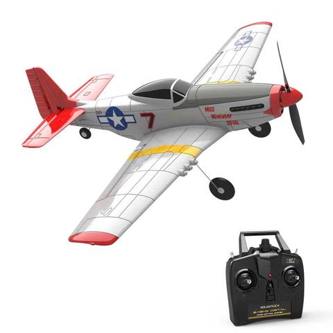 Volantex Mustang P-51D avión para principiantes de 4 canales, con sistema estabilizador de 6 ejes y sistema acrobático de una tecla 2008-5 (RTF) ► Foto 1/6