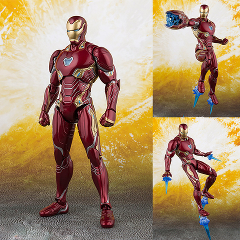 SHF-figuras de acción de vengadores Infinity War, juguetes coleccionables de Marvel, MK50, Iron Man ► Foto 1/6