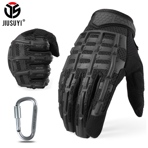 Guantes tácticos para hombre, manoplas largas de dedo completo, protección de goma militar del ejército negro, antisalto, Multicam, conducción Airsoft, equipo de ciclismo ► Foto 1/6