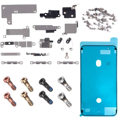 Soporte interno de Metal pequeño para iPhone 7, 7Plus, 8G, 8 Plus, juego completo, Placa de protección + tornillos completos + pantalla resistente al agua ► Foto 1/6