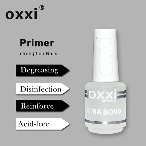 Oxxi-imprimación sin ácido para uñas, barniz híbrido desecante, esmalte de uñas permanente, capa Base desengrasante, juego de Gel para manicura, 15ml, nuevo ► Foto 1/6