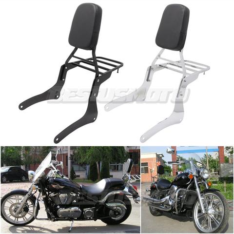 Respaldo desmontable para motocicleta, respaldo de pasajero portaequipajes para Kawasaki Vulcan VN 900 VN900 ► Foto 1/6