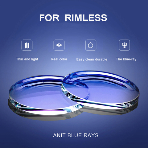 Gafas asféricas de resina MR8 para presbicia, lentes graduadas para miopía, hipermetropía, con bloqueo de luz azul, graduadas al 1,61, 1,67 ► Foto 1/6