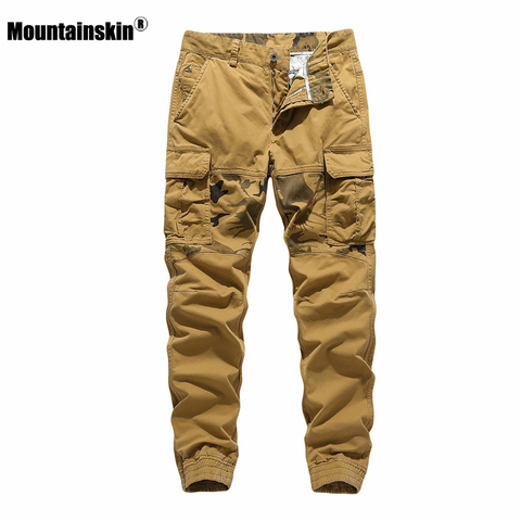 Mountainskin-Pantalones deportivos informales para hombre, combinación de varias telas de camuflaje Cargo, novedad, primavera y verano, 2022, SA907 ► Foto 1/6