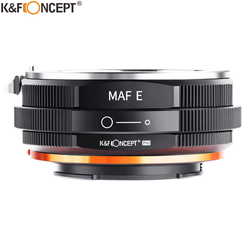 K & F CONCEPT MAF-E cámara Sony Alpha A montura y lente Minolta AF A NEX E montura cámara para lente AF A cámara Sony NEX E ► Foto 1/6