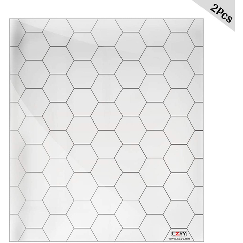 Tapete de juego acrílico de 1 pulgada, conjunto de superposición de rejilla hexagonal de 2, 7x8 pulgadas, tablero de mapa de batalla transparente y duradero, perfecto para Pathfinder y otros juegos de RPG ► Foto 1/6