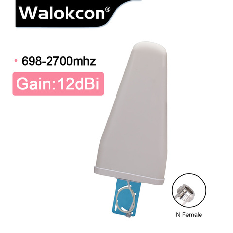 Antena exterior de gran ganancia de 12dBi, amplificador de señal de teléfono celular de 698 ~ 2700 MHz, 2G, 3G, 4G, LTE, para repetidor ► Foto 1/5