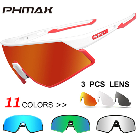 PHMAX-gafas de sol polarizadas ultraligeras para ciclismo, lentes para deportes al aire libre, para hombre y mujer ► Foto 1/6