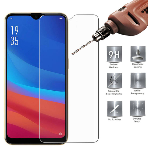 Vidrio templado para OPPO RX17 Neo AX7 Pro A1K A5s Realme C2 X Lite X2 3 3i 5 Protector de vidrio Protector de pantalla de película cubierta ► Foto 1/6