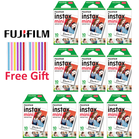 20-100 hojas Fujifilm Instax Mini película White Edge papel fotográfico películas 10-100 Uds para Mini 11 9 8 90 cámara instantánea para SP-1 SP-2 ► Foto 1/6