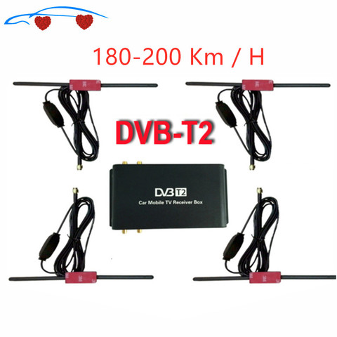 Antena Digital de DVB-T2 para coche, dispositivo con 4 chips de movilidad, DVB T2, de 180-200Km/H, con receptor de TV HD 1080 P, Dvbt2 ► Foto 1/6