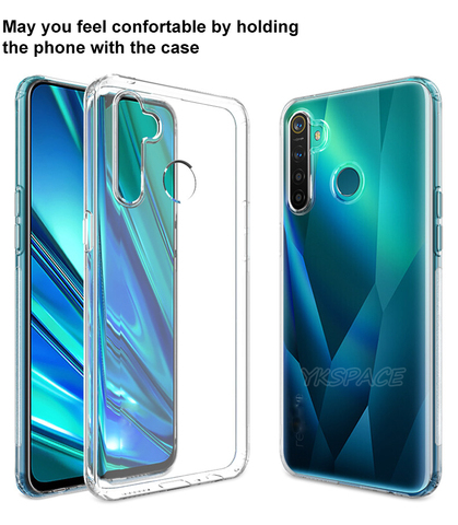 Funda de silicona suave transparente para OPPO Realme 3 5 5S X2 X50 Pro X Lite XT Q, funda de TPU ultrafina a prueba de golpes ► Foto 1/6