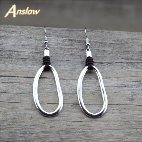 Anslow del encanto de la joyería de moda pendiente Retro Accesorios para mujeres de cuero de la señora pendientes Boho pendientes LOW0040AE ► Foto 1/5