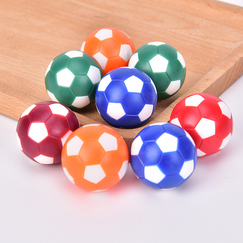 8 Uds. Premium Material Resina Mini Mesa colorida fútbol pelotas de reemplazo juego de mesa Mini pelota de fútbol 32mm ► Foto 1/6