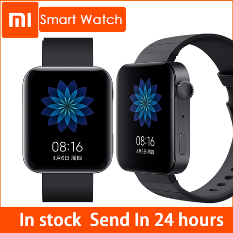 Xiaomi-Reloj de pulsera inteligente Mi Watch con GPS, NFC, WIFI, ESIM, llamadas telefónicas, Android, deportivo, Bluetooth, Monitor de ritmo cardíaco ► Foto 1/5