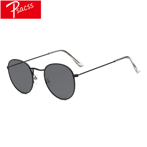 PSACSS 2022 pequeña ronda De Gafas De Sol De las mujeres Vintage Metal Gafas De marca Gafas De Sol De las mujeres/los hombres Gafas De Sol De Gafas UV400 ► Foto 1/6