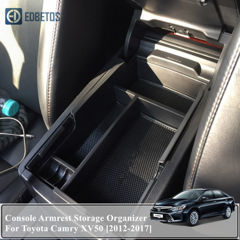 Reposabrazos organizador de almacenamiento bandeja para Toyota Camry 2012, 2013, 2014, 2015, 2016, 2017 guante caja organizador accesorios Toyota Camry ► Foto 1/6