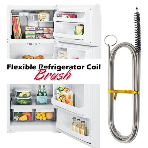 Largas flexibles de drenaje para refrigerador, cepillo exfoliante Flexible, cepillo con bobina ► Foto 1/6