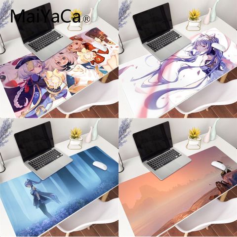 Genshin-alfombrilla de goma de personajes de impacto para ratón, para juegos, alfombra grande de 800x400mm, regalos de productos de animación ► Foto 1/6