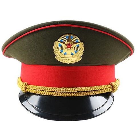 Gorra de actuación roja de moda británica, sombrero militar verde, sombreros del ejército, gorros blancos de capitán para adulto, gorra de policía grande para cosplay ► Foto 1/6