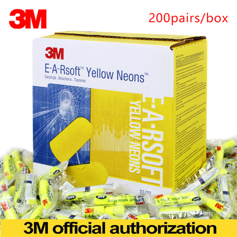 3M tapones para los oídos Bullet e-a-rsoft amarillo neón 312-1250 reducción de ruido elástica inalámbrico NRR:33dB/SNR:36dB LT086 ► Foto 1/6