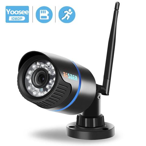 BESDER-cámara IP Yoosee Wifi 1080P 960P 720P ONVIF inalámbrica con cable P2P CCTV, cámara Bullet de exterior con ranura para tarjeta MiscroSD Max 64G ► Foto 1/6