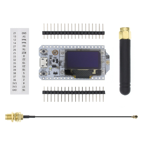 SX1276 SX1278 ESP32 LoRa, 868MHz/915MHz/433MHz de 0,96 pulgadas de pantalla OLED azul Bluetooth WIFI Kit Placa de desarrollo ► Foto 1/6