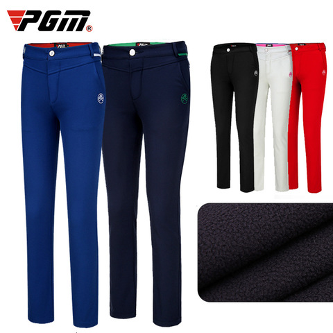 Pgm-pantalones de Golf impermeables para mujer, ropa de Golf cálida de lana, de alta elasticidad, para Otoño e Invierno ► Foto 1/6