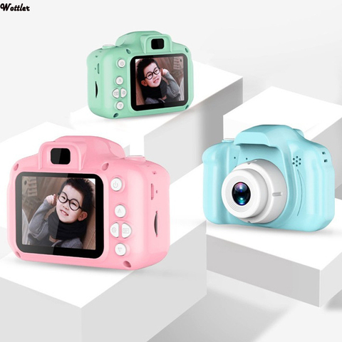 Mini cámara Digital de 2 pulgadas HD 1080P recargable para niños, bonitos juguetes de cámara de dibujos animados para exteriores, accesorios de fotografía para niños, regalo de cumpleaños ► Foto 1/6