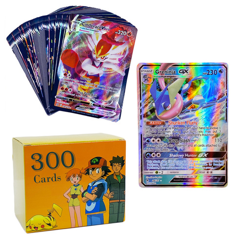Pokemon-cartas de Pokémon 200 V MAX 300 GX para niños, las más vendidas, Batalla, versión en inglés, juego de Tag Team Shining Vmax TOMY ► Foto 1/6