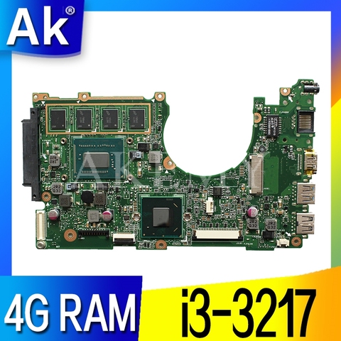 X202E madre del ordenador portátil para For Asus X202E X201E S200E X201EP placa base original de 4G RAM I3-3217U ► Foto 1/6