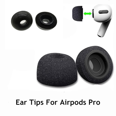 Almohadillas de espuma de memoria para auriculares, funda de repuesto para Apple Airpods Pro, funda para auriculares ► Foto 1/5