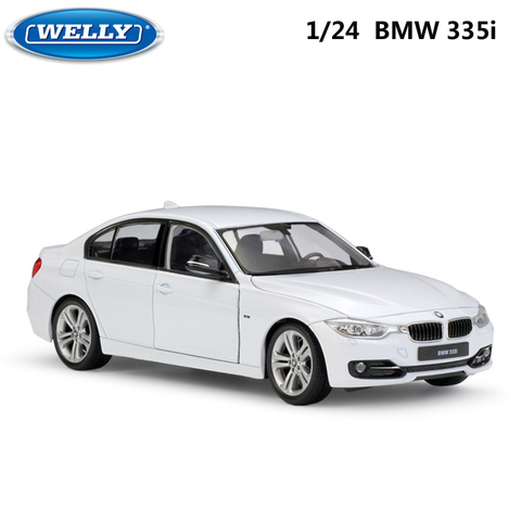 WELLY-Coche de juguete de aleación de Metal para niños, modelo de simulación a escala 1:24, BMW 335i/535i, vehículo clásico, colección de regalo ► Foto 1/6